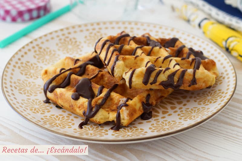 Moda Receta de gofres o waffles caseros. 