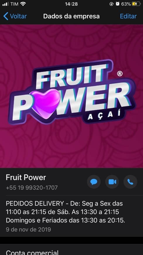 Restaurantes Fruit Power Açai