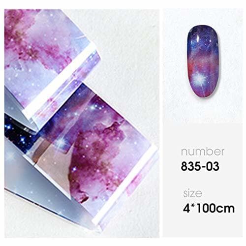 Producto LLMTF 10 Colours Nail Art Star Transfer Paper Rainbow Sky Japanese Style