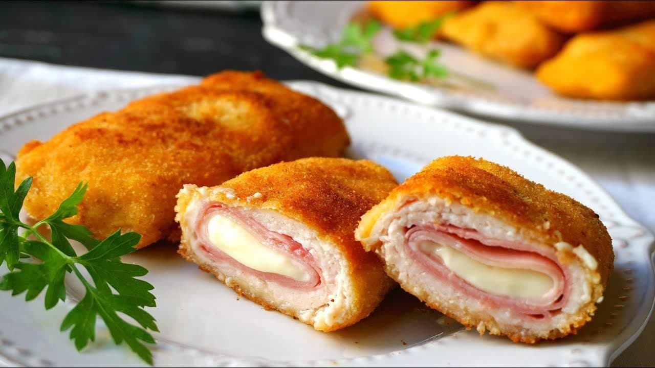 Fashion Pechugas rellenas de jamón y queso (cordon bleu) - YouTube