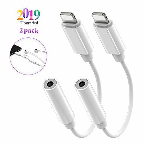 Product 【2 Paquetes】 Adaptador de Conector de Auriculares de 3.5 mm para Phone