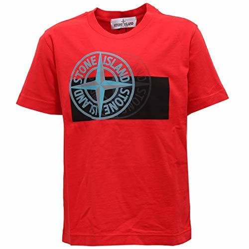 Product Stone Island 7265Y Maglia Bimbo Boy Red Cotton Printed t-Shirt [6 Years]