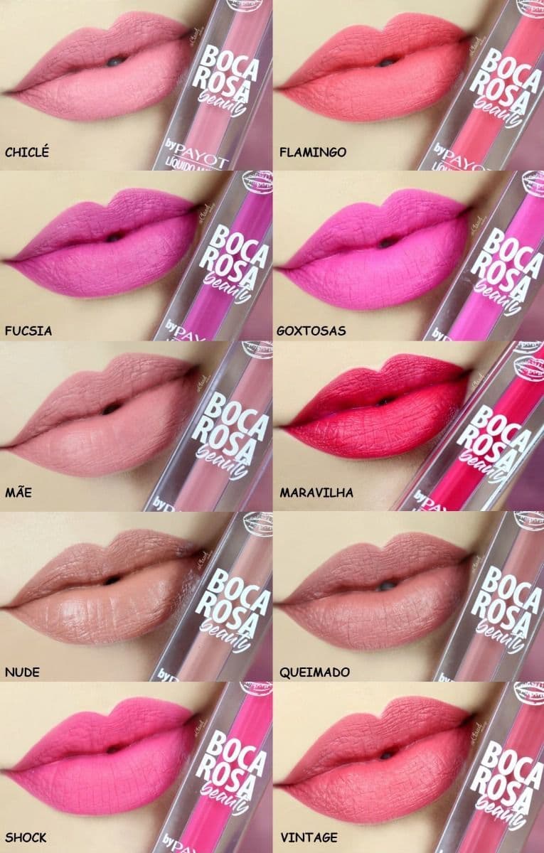 Moda Batom Boca Rosa Beauty Payot - Batom Matte | Beleza na Web