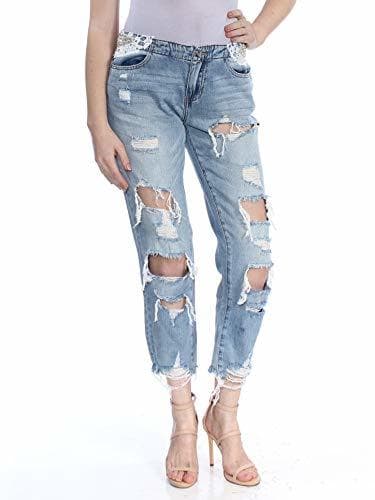 Producto Guess Womens Tomboy Denim Light Wash Cropped Jeans Blue 28