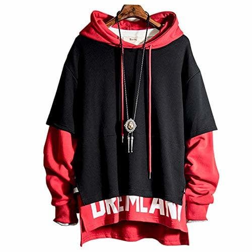 Place XIAOYAO Hombre Sudadera con Capucha Deportiva Manga Larga Hoodie Camisa de Entrenamiento