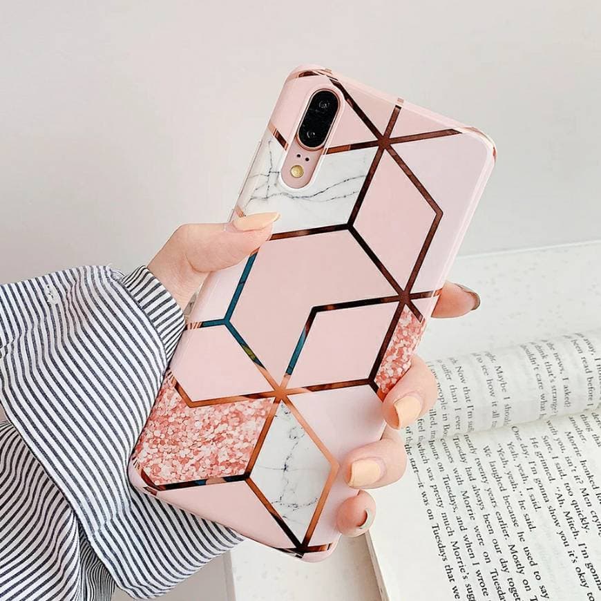 Moda Capas para celular padrão em rosa 💕