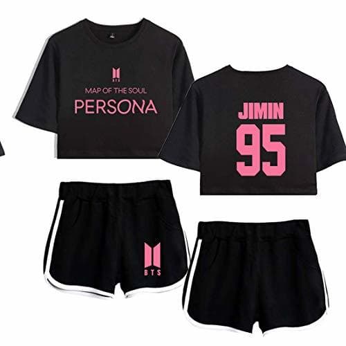 Product Flyself KPOP BTS Camiseta y Pantalones Set Bangtan Boys BTS Map of