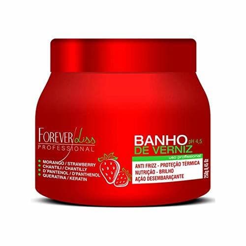 Beauty Forever Liss Banho de Verniz Strawberry D Pantenol máscara de recuperación del