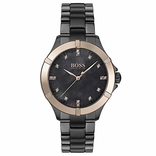 Fashion Hugo Boss Reloj Analógico para Mujer de Cuarzo con Correa en Acero