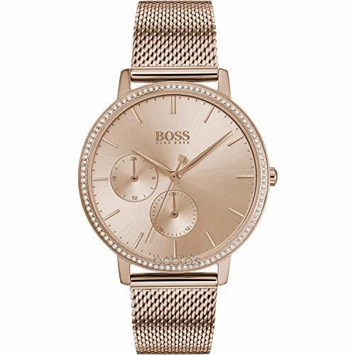 Place Hugo Boss Reloj para Mujer de Cuarzo con Correa en Acero Inoxidable