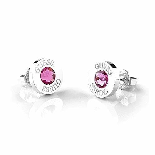 Fashion Pendientes Guess Shiny Crystals rosa acero inoxidable quirúrgico chapados rodio UBE78100 [AC1153]