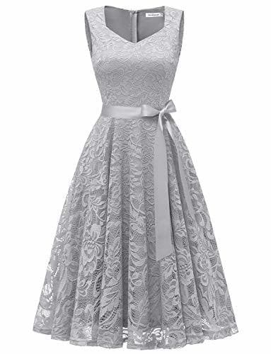 Producto Gardenwed Elegante Una línea Sin Mangas Floral Encaje Corto Vestido De Fiesta