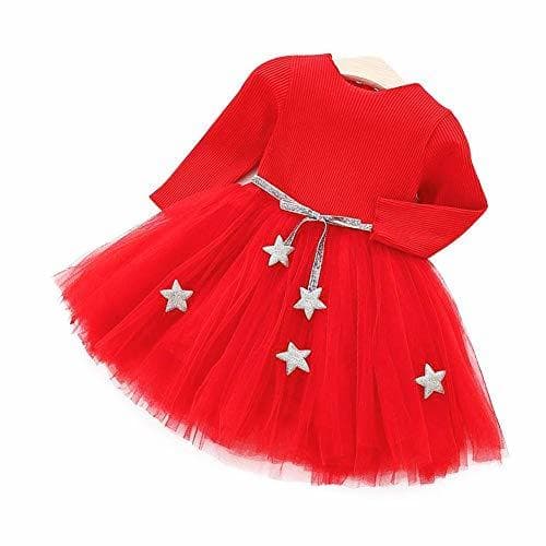 Producto Vestido de tutú de punto con mangas largas para bebés Vestido de