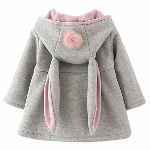 Producto Odziezet Niña Chaqueta con Capucha Chaqueta de Algodón con Orejas de Conejo