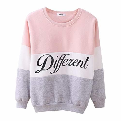 Fashion OPAKY Sudaderas Mujer Adolescentes Chica Niña Deportivo Camiseta Manga Larga Tops Ropa