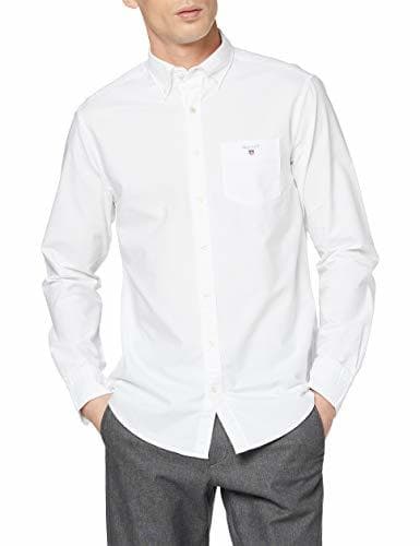 Product GANT The Oxford Shirt Reg BD Camiseta Deporte, Blanco