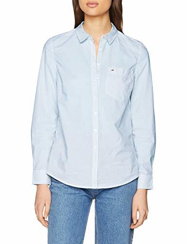 Producto Tommy Hilfiger Regular Poplin Stripe Shirt Blusa, Azul