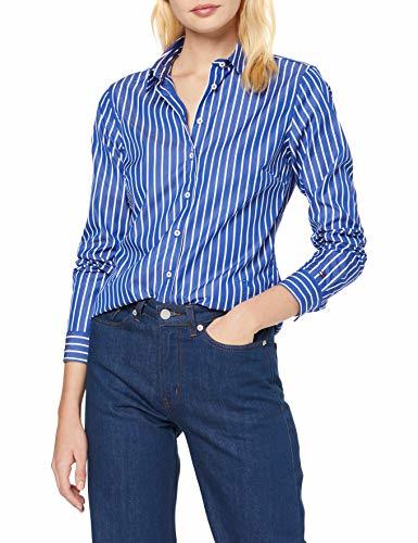 Producto Tommy Hilfiger TH Essential Shirt LS W2 Blusa, Azul