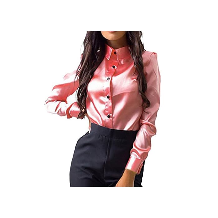 Producto SHOBDW Mujeres Carniva Moda botón Camisa Blusa Casual Tops Manga Larga