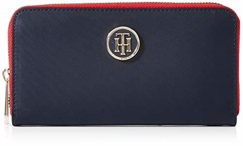 Place Tommy Hilfiger Poppy Lrg Za Wallet, Cartera para Mujer, Azul