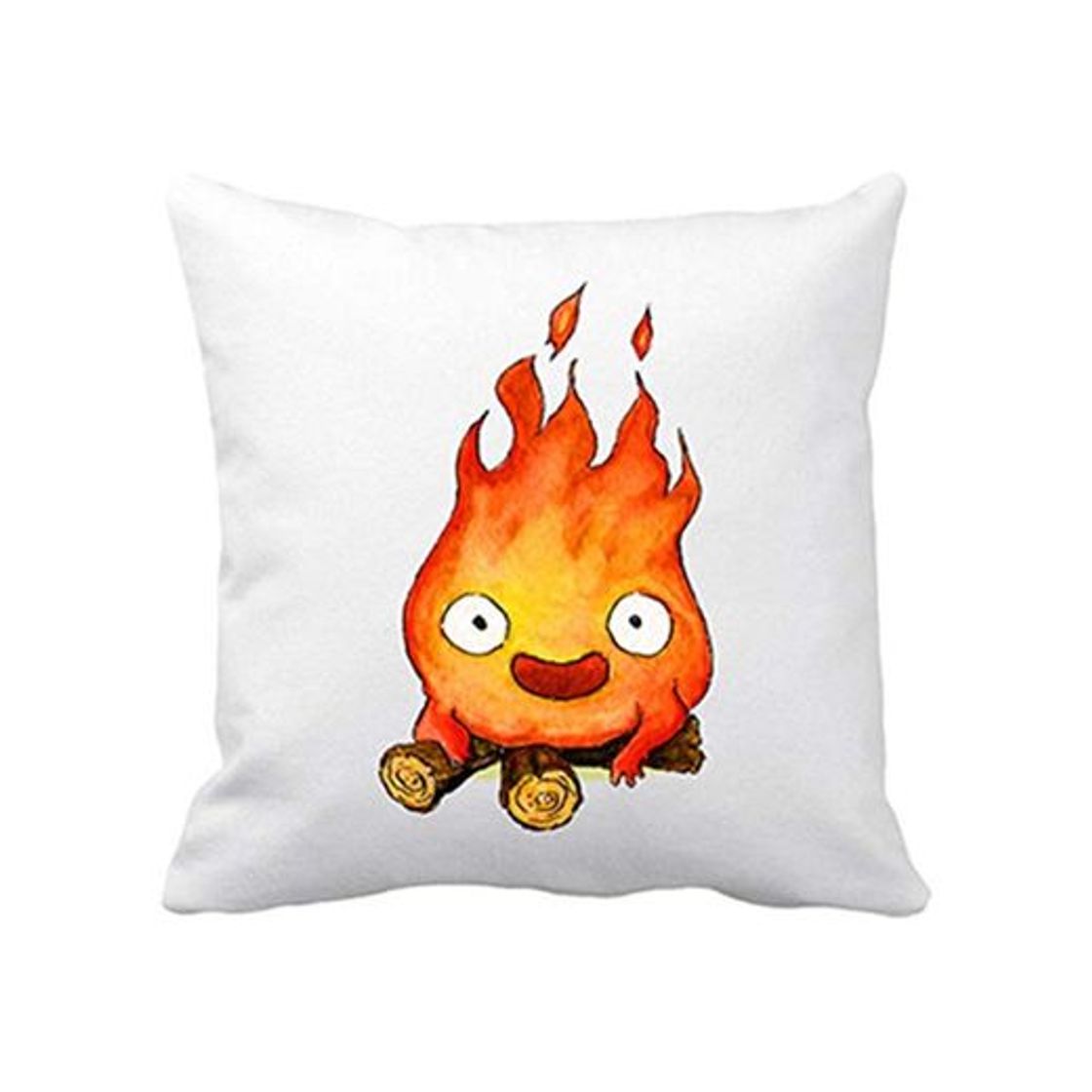 Product Diver Bebé Cojin con Relleno Chibi Kawaii Calcifer Parodia - Blanco