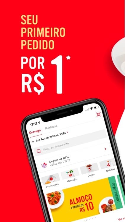 App iFood - Pedir comida e mercado