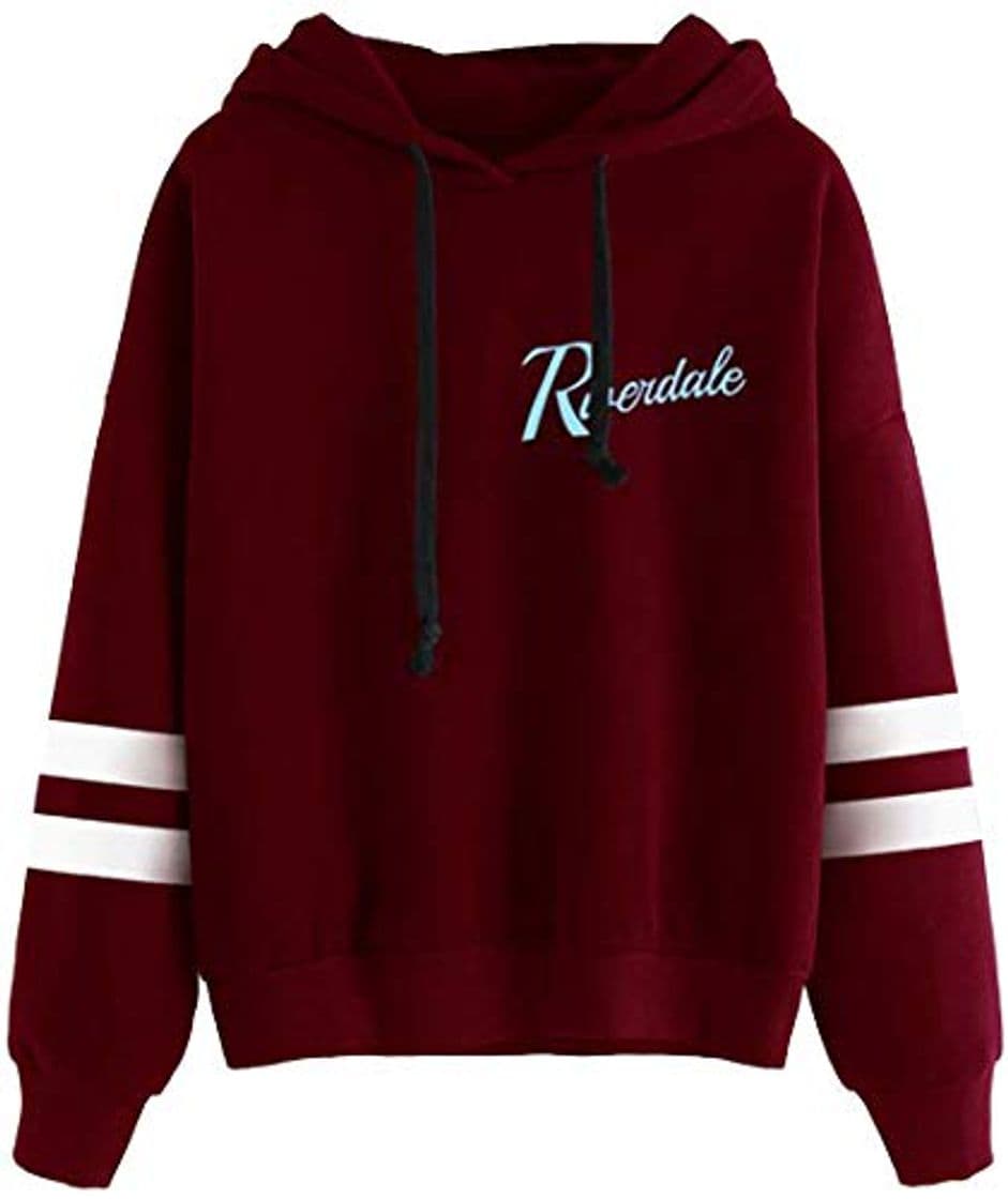 Moda EMILYLE Riverdale Serpiente Mujeres Chicas Sudadera Deportiva Rayado Manga Larga Moda S