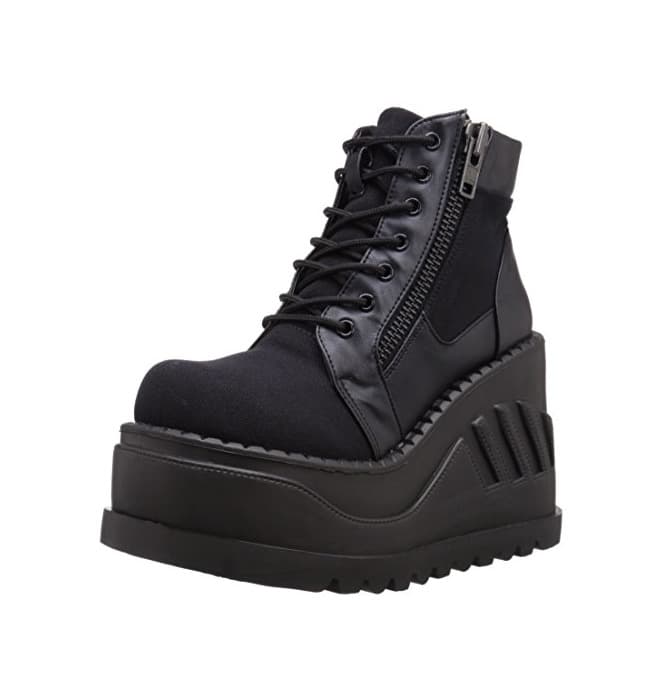 Product Demonia STOMP-10 Blk Canvas-Vegan Leather UK 5