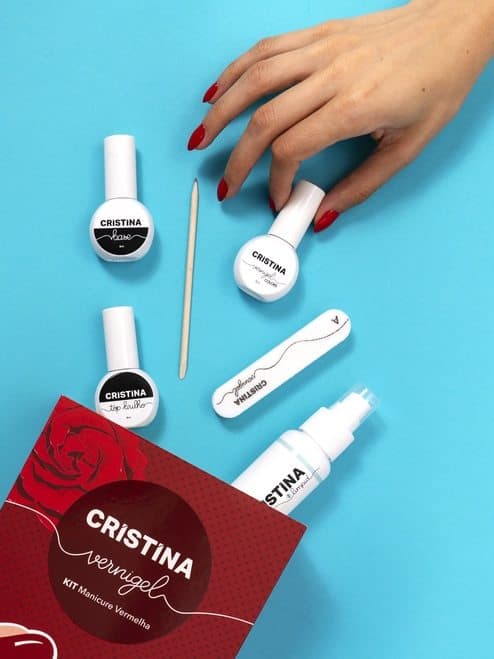 Moda Kit manicure vermelha