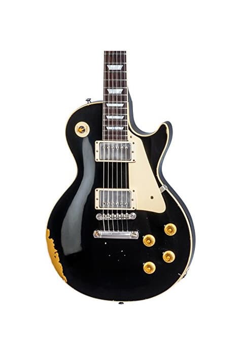 Producto Gibson Les Paul Estándar Black over Gold Aged NH Black over Oro