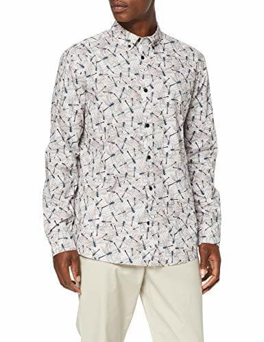 Product Only & Sons Onsolav LS Printed Poplin Shirt Camisa, Multicolor