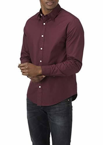 Fashion Charles Wilson Camisa Manga Larga Popelina Lisa para Hombre