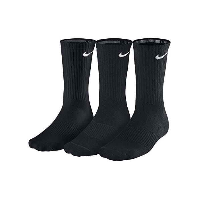 Product Nike Cushion Crew - Calcetines de Entrenamiento, 3 Pares, Hombre, Negro