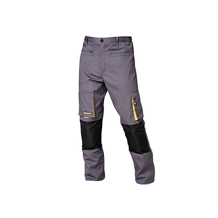 Producto Wolfpack 15017115 Pantalon de Trabajo Gris/Amarillo, Talla  3XL