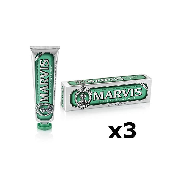 Product Marvis Toothpaste Classic Strong Mint 85ml, 3er Pack