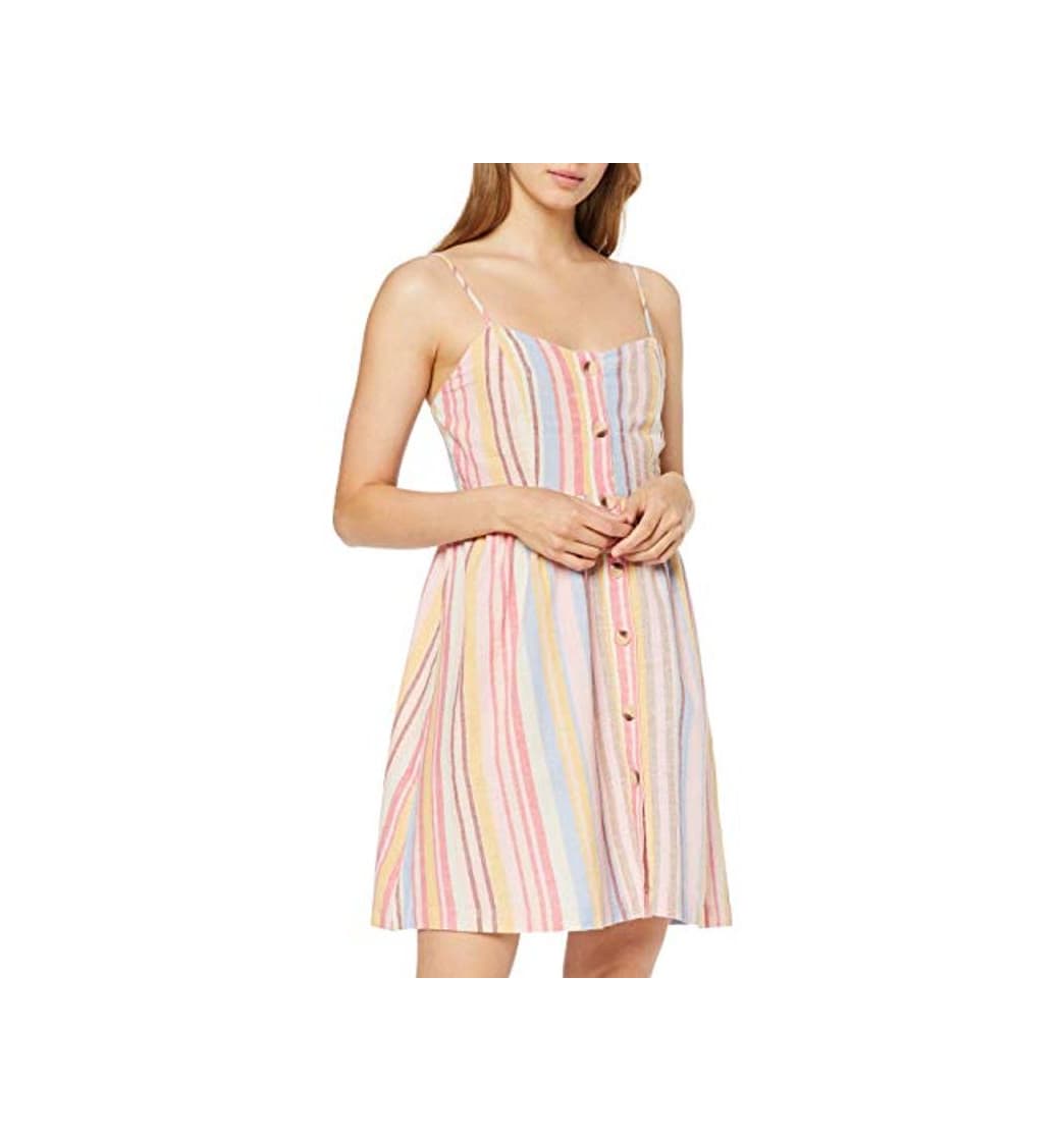 Fashion New Look Petite Pastel Stripe Falda, Multicolor