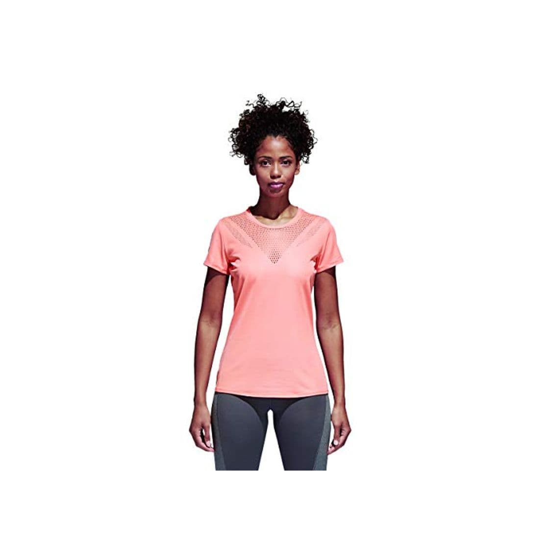 Product adidas Feminine tee Camisa de Golf, Mujer, Naranja