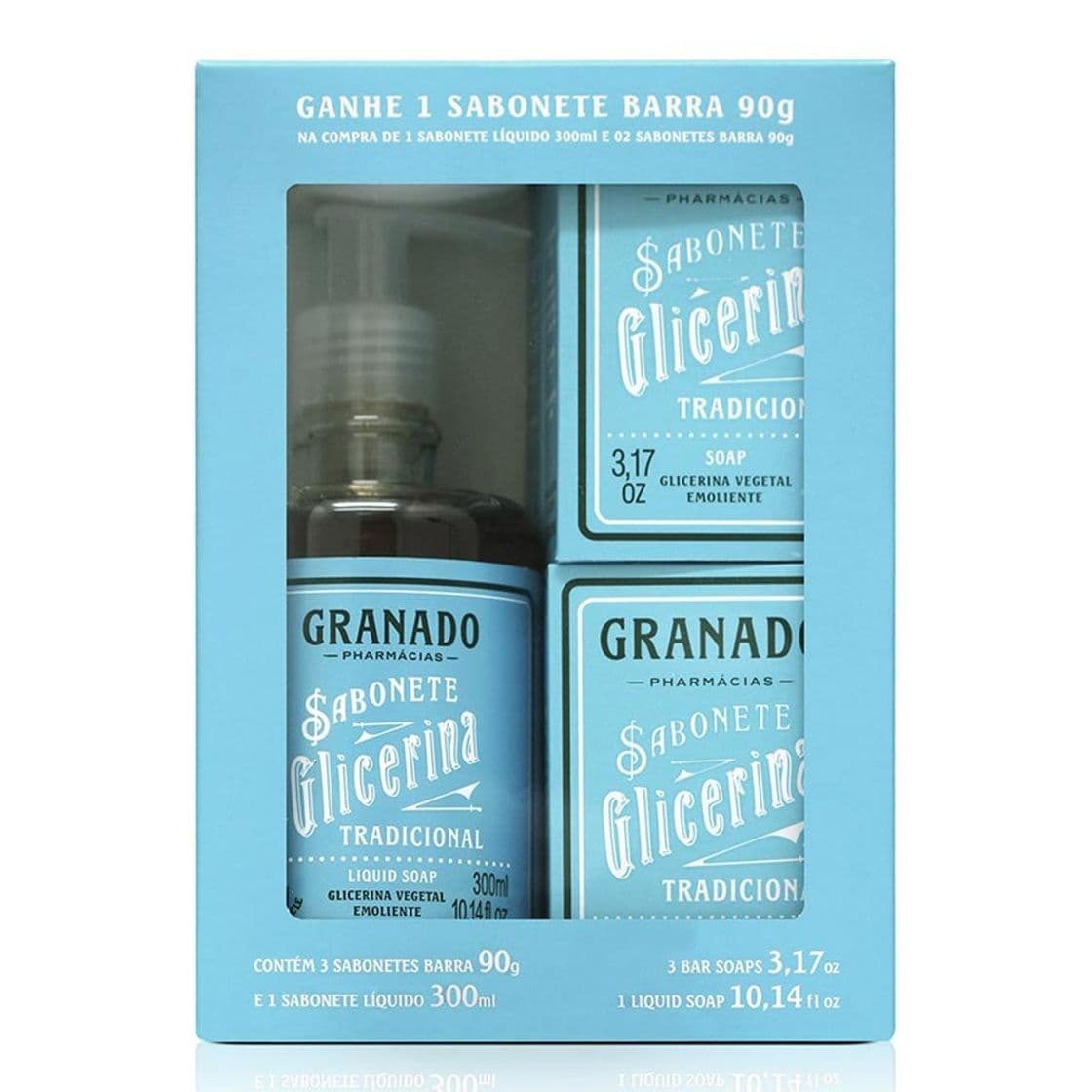 Fashion Kit de Sabonetes de Glicerina Tradicional Granado 