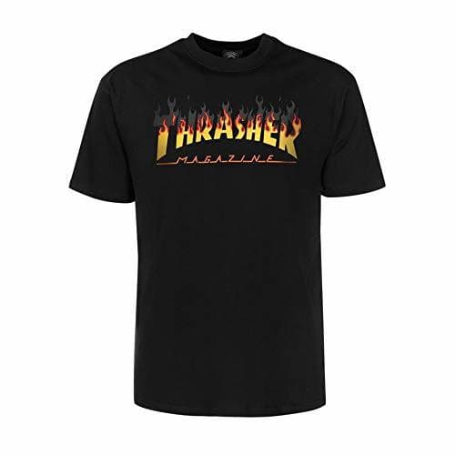 Fashion THRASHER BBQ tee Black