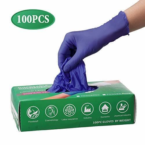 Producto gracosy Guantes Desechables 100 PCS Guantes de Nitrilo sin Polvo Aséptico –