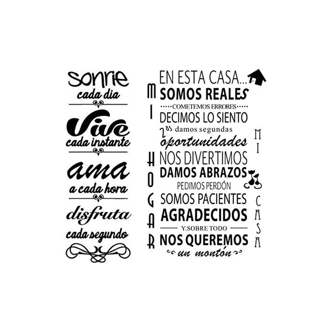 Product Pegatinas Decorativas Pared Frases Motivadoras Pegatina Cita Inspiradora Vinilos Decorativos Frases Cortas