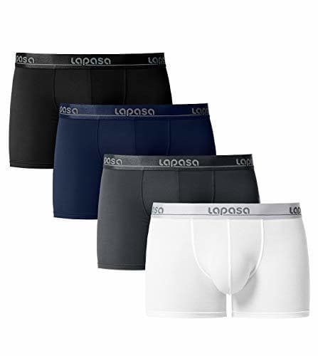 Producto LAPASA Pack de 4 Calzoncillos Bóxer Hombre de Verano Micromodal Ultra Suave