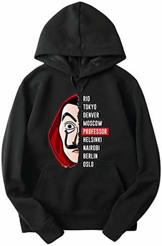 Producto FLYCHEN Hombre Sudaderas con Capucha La casa de Papel Hoodies Money Heist