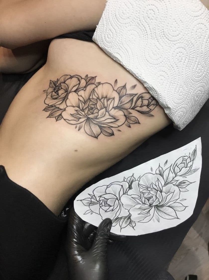 Fashion Tatuagem Flor