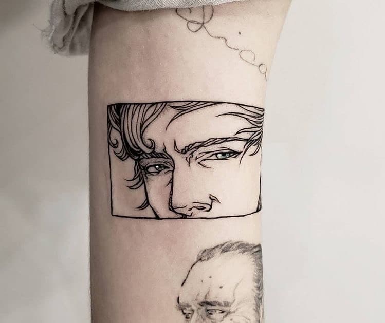 Moda Tatuagem do rosto do Harry Styles 