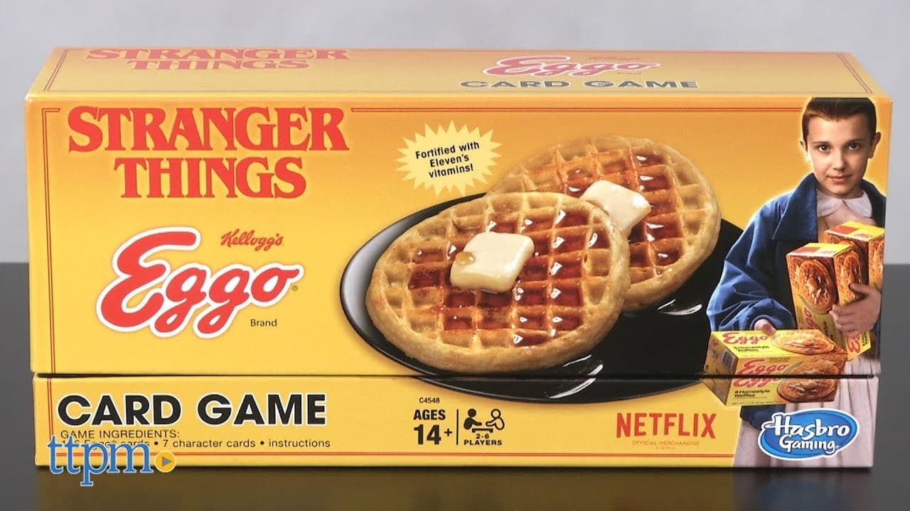 Producto Hasbro Stranger Things Eggo Naipes