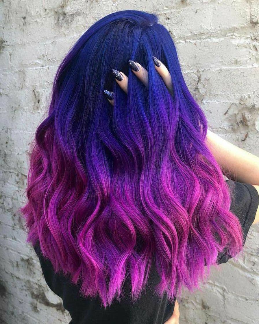 Fashion Cabelo roxo 