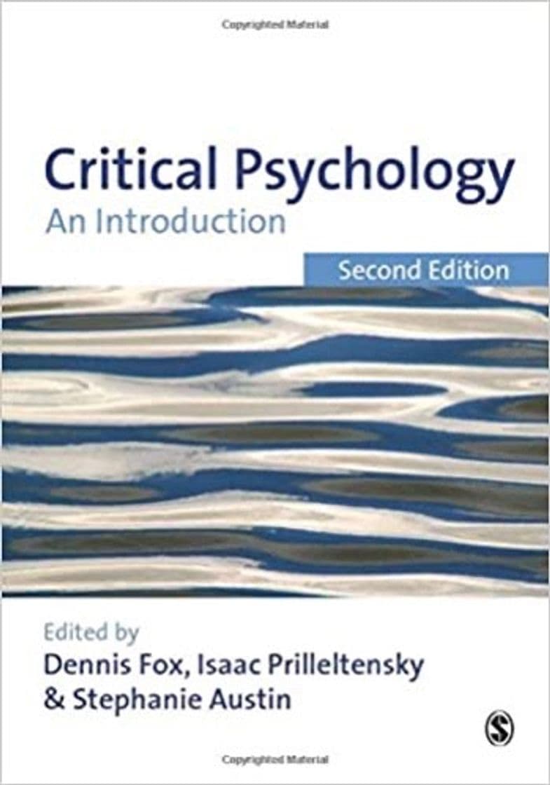 Libro Critical Psychology: An Introduction