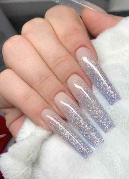 Fashion transparente com glitter