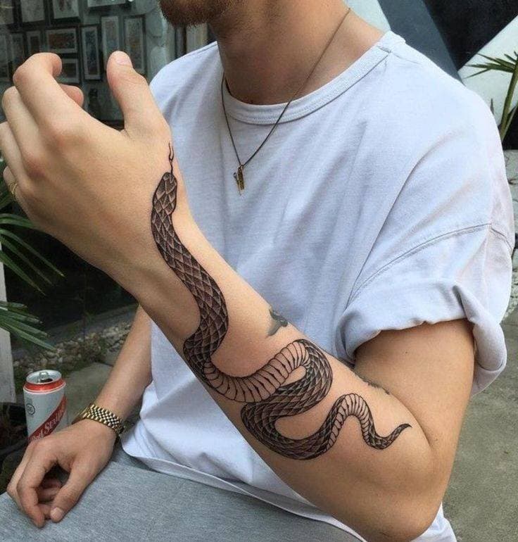 Moda Cobra Tatuagem